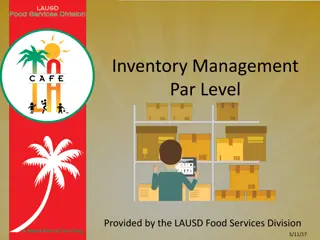 Effective Inventory Management Practices in Cafeteria Operations