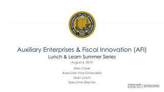 UC Merced Auxiliary Enterprises & Fiscal Innovation Overview