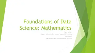 Mathematical Foundations of Data Science and Computational Sciences