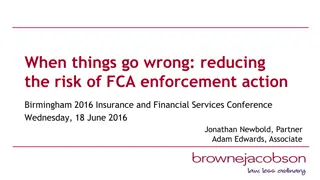Managing Financial Crime Risks and FCA Enforcement Insights