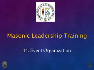 Effective Event Organization and Planning Tips for Masonic Leadership Training