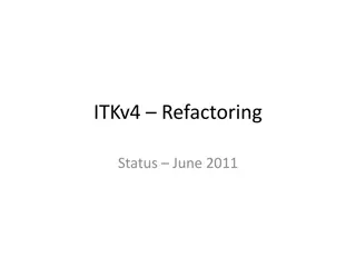 ITKv4 Refactoring and Challenges in Level Sets, FEM, and Registration