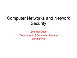 Computer Networks and Security Research Overview