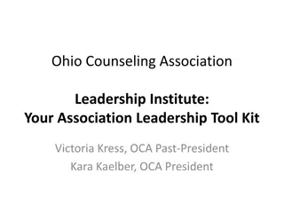 Ohio Counseling Association Leadership Institute Insights