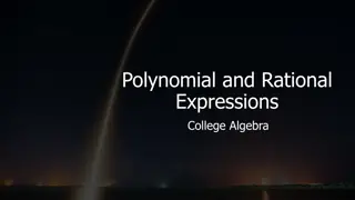 Polynomial and Rational Expressions in College Algebra