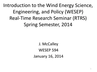 Wind Energy Research Seminar Planning and Preparation Guidelines