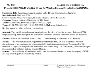 Evaluation of UWB Ranging Accuracy in Coexistence Scenarios