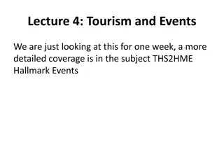 Tourism and Events Through Different Perspectives