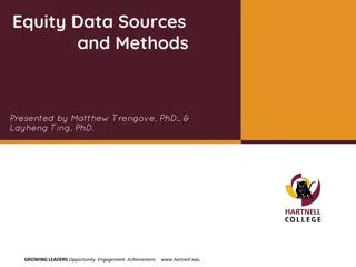 Equity Data Sources and Methods for Disproportionate Impact Analysis