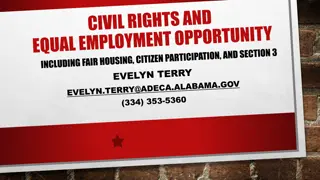 Civil Rights Compliance and Equal Opportunity in Community Development