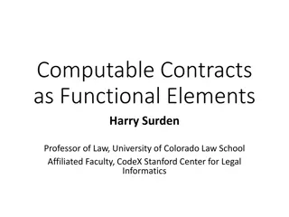 Computable Contracts in Legal Informatics