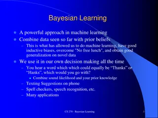Bayesian Learning in Machine Learning