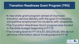 State Transition Readiness Grant Program for Enhanced Employment Opportunities