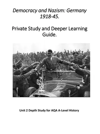 Maximizing Learning in A-Level History: Germany 1918-45 Study Guide