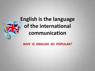 English Language: A Global Phenomenon