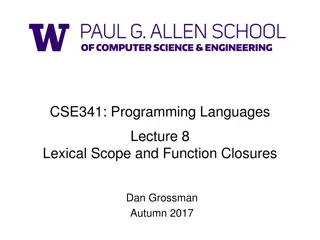 Lexical Scope and Function Closures in Programming Languages