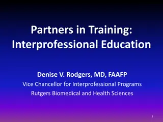 Enhancing Health Outcomes Through Interprofessional Education