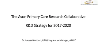 Avon Primary Care Research Collaborative R&D Strategy 2017-2020