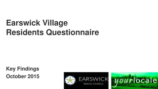 Key Findings from Earswick Village Residents Questionnaire