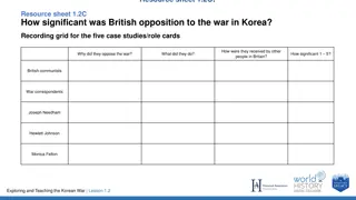 British Opposition to the Korean War: Communists vs. War Correspondents