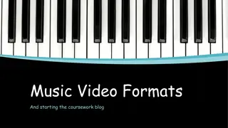 Exploring Music Video Formats for Coursework Blog