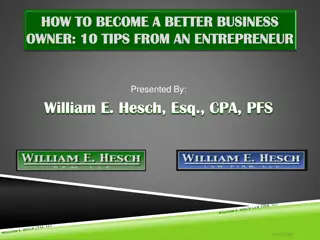 Tips for Succeeding as a Business Owner: Insights from an Entrepreneur