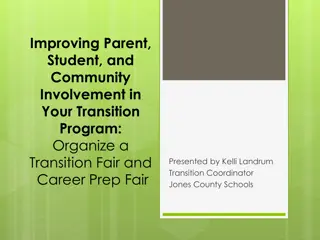 Organize Transition and Career Prep Fairs for Enhanced Parent, Student, and Community Engagement