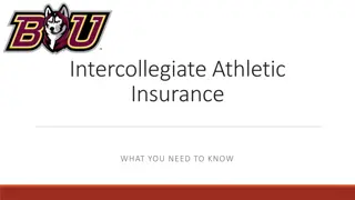 Intercollegiate Athletic Insurance Policies