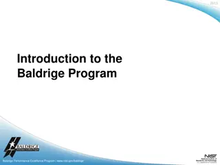 Baldrige Performance Excellence Program