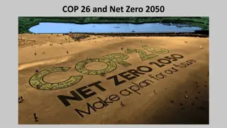 Implications of COP26 and Net Zero 2050