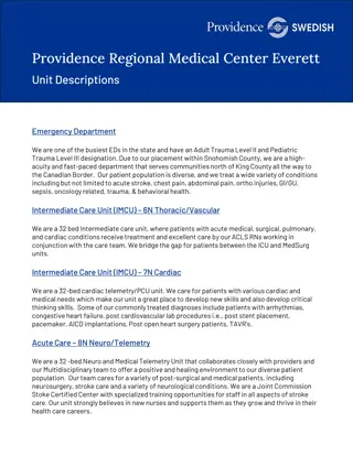 Emergent Care Units at Providence Regional Medical Center