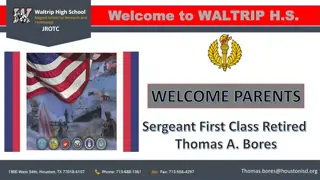 Waltrip High School JROTC Program Information