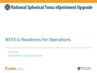 NSTX-U Readiness for Operations and Commissioning Plan Overview
