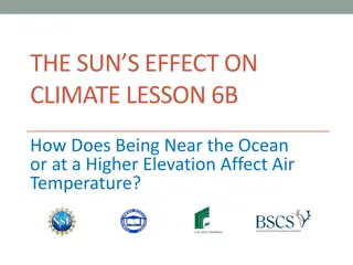 Impact of Ocean Proximity and Elevation on Air Temperature