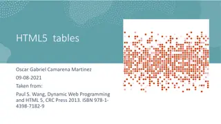 Learn the Importance of HTML5 Tables for Organizing Information