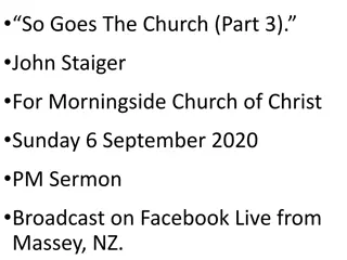 Indestructible Church: Always Standing, Always Known, Always Front and Centre