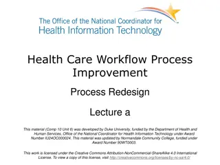Improving Healthcare Workflow Processes through Process Redesign Strategies