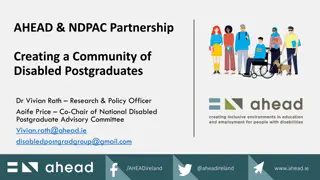 Empowering Disabled Postgraduates: AHEAD and NDPAC Partnership