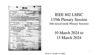 IEEE 802 LMSC 135th Plenary Session - Participant Guidelines and Standards