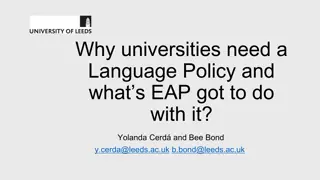 Importance of Language in Higher Education