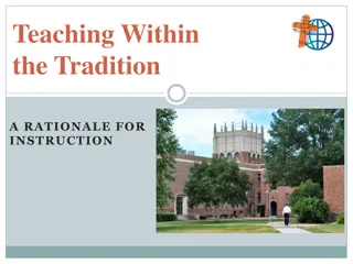Rationale for Instruction: Models for Faith Integration and Education