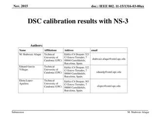 IEEE 802.11-15/1316-03-00ax DSC Calibration Results with NS-3