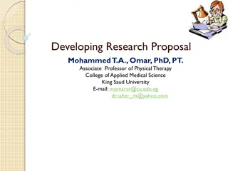 Effective Strategies for Developing a Research Proposal in Physical Therapy