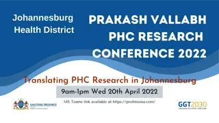 Insights into Re-engagement in Johannesburg's HIV Programme
