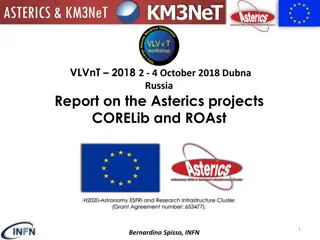 Report on ASTERICS Projects CORELib and ROAst H2020-Astronomy ESFRI