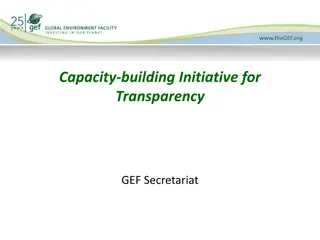 Capacity-building Initiative for Transparency in GEF Secretariat