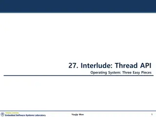 Thread Creation and Management in Operating Systems