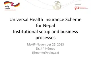 Universal Health Insurance Scheme for Nepal - Institutional Setup and Business Processes