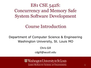 Concurrency and Memory Safe System Software Development Course Introduction