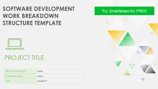 Software Development Work Breakdown Structure Template Overview